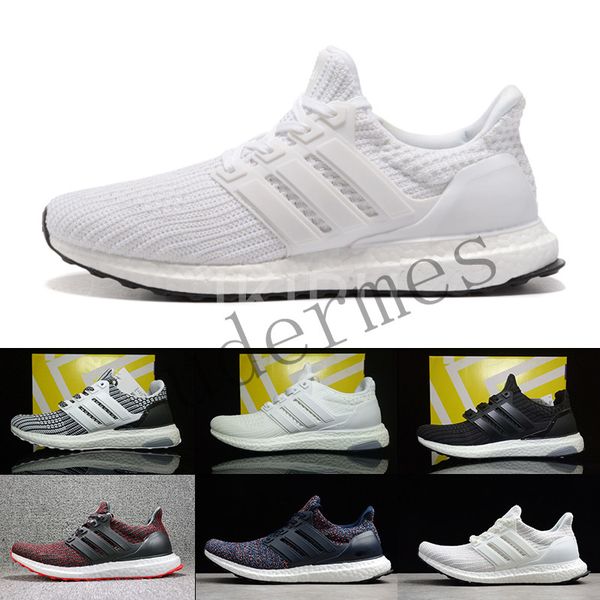 

[с коробкой] New Trace Purple 4.0 Трехцветный многоцветный белый Primeknit Oreo CNY Серо-голубой Multico1or Мужчины Спортивные женские ультрабустные кроссовки