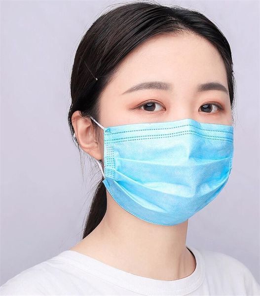 

dhl ship qwer 10 to 50psc dust proof 3 layer filter dustproof non sleep mask woven masks contrast fpp2 kf94 pm2.5 72h fast shipping