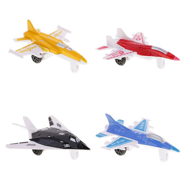 

4pcs airplane toys die cast themed assorted fighter for kids