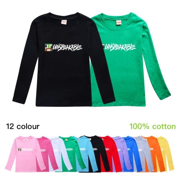 

fashion summer boys unspeakable t shirt kids t-shirt long sleeve tees children t-shirts for girls kids clothes clothing, Blue