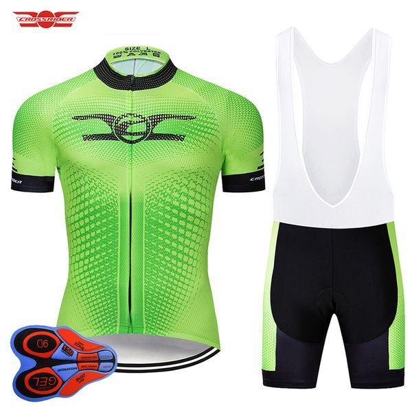 

2019 summer green cycling jersey 9d bib set mtb uniform bicycle clothing quick dry bike clothes wear mens short maillot culotte, Black;blue