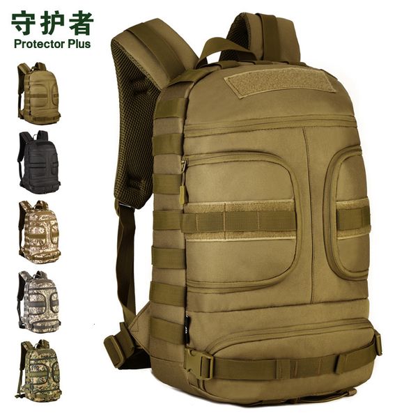 

35l tactical both shoulders package wear resistant nylon waterproof outdoor army fans hiking climbing cycling backpack
