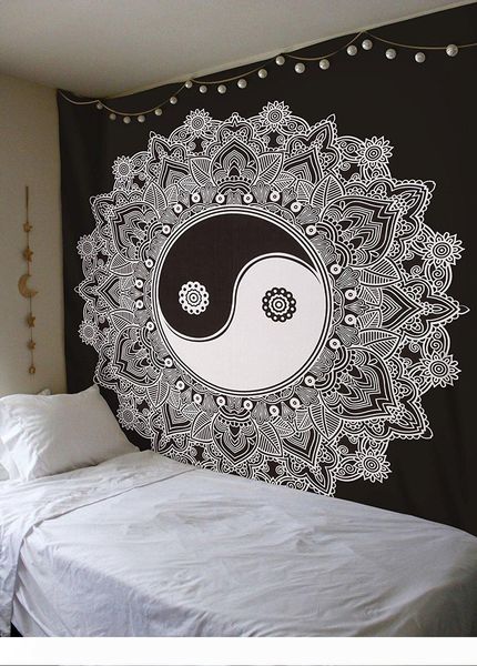 

indian mandala tapestry hippie home decorative wall hanging tapestries boho beach towel yoga mat bedspread table cloth 200x148cm