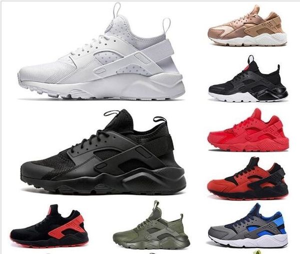 

2019 ультра huaraches 1,0 4,0 мода классических кроссовки для мужчин женщины тройного белых черных красных розовых спортивных кроссовок