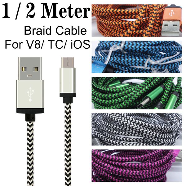 

Micro android type c nylon braid u b cable for am ung note 9 10 plu 7 edge io data line charger cable