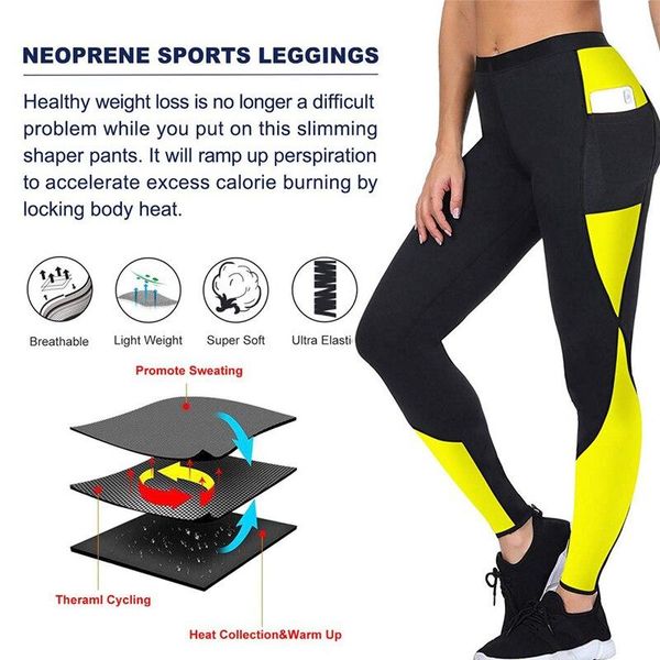 

aprilgrass patchwork yoga leggings weight loss slimming pants women gym running bodyshaper pocket thermo sweat leggings fitness leggings