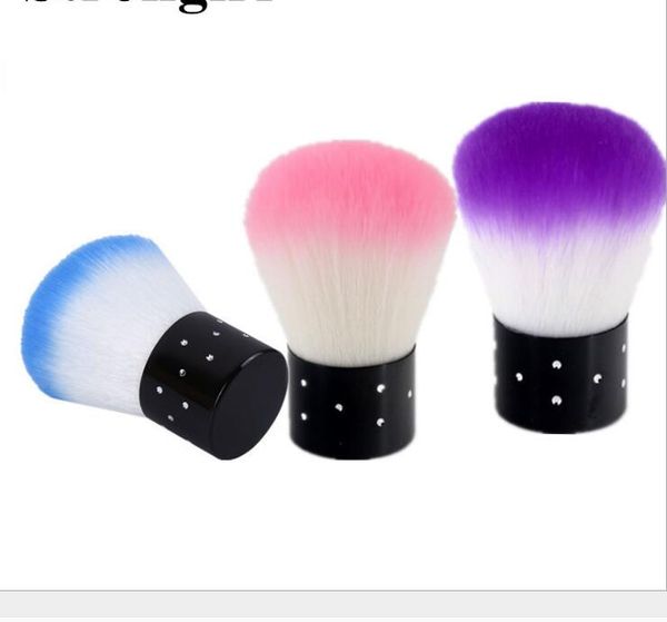 

soft cleaning brush nail art manicure tools dust cleaner for acrylic & uv gel, Yellow