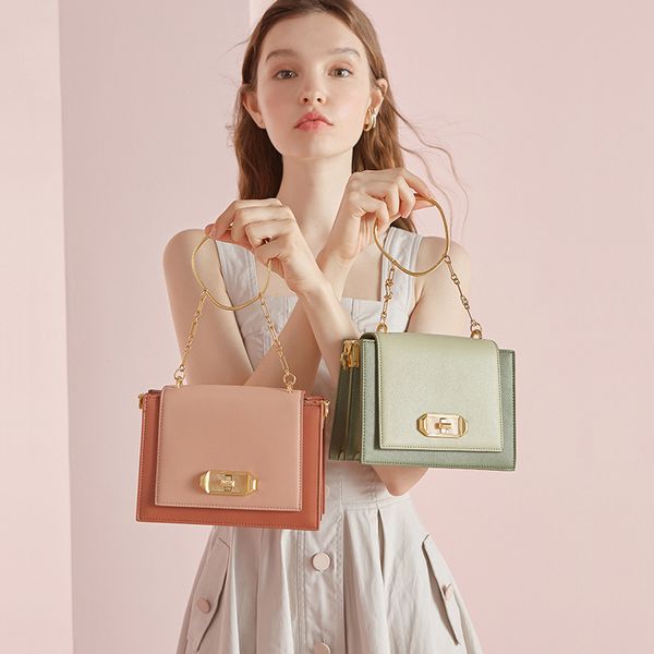 

2020 luxury women bag shoulder bag handbag fashion crossbody genuine leather purse ring ladies