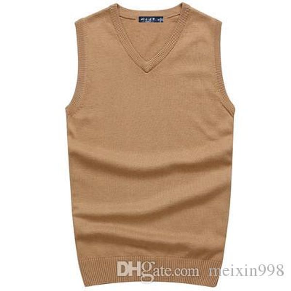 

новые лучшие мужчины поло свитера мужские хлопка высокого качества жилет куртка свитера черный цвет темно-красный бежевый коричневый, White;black