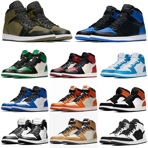

wholesale trainers basketball shoes 1s 1 mens womens 2020 new chicago with black mark 3 black storm blue designer sneakers