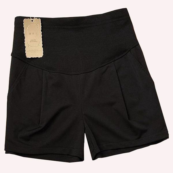 

fashion maternity belly short pants pregnant women shorts pregnancy short leggings trousers adjustable belly clothes, White