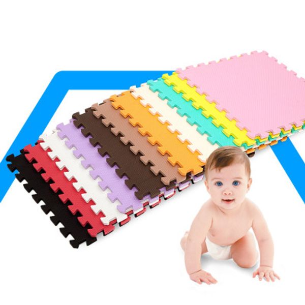 

baby kids mat foam interlocking exercise gym floor play mats protective tile flooring carpets 30x30 cm
