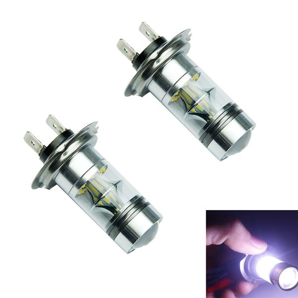 

hamboder h7 6000k 100w led 20-smd projector fog driving drl light bulbs hid white oct21 drop ship