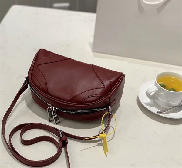 

designer luxury handbag women's bags leather shoulder bag good match semicircle bag fashion designer shoulder bags newset 2
