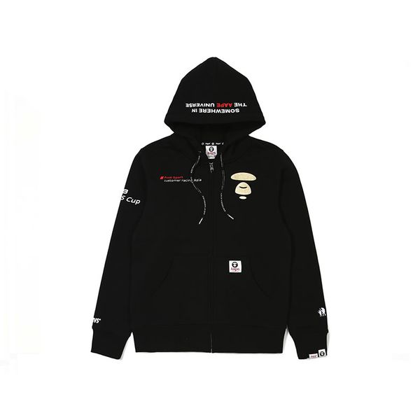 

2020-х годов / bape luxury men hoodie бронзовый letter ape color pattern печати zip кардиган толстовка свитер куртка итальянский дизайнер ai, White;black