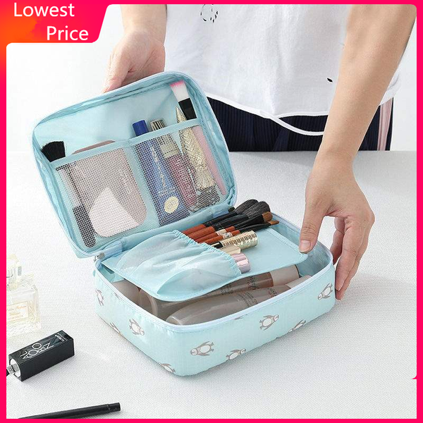 

women multifunction cosmetic bag travel toiletries organizer case beginner portable makeup storage pouch accessories supplies