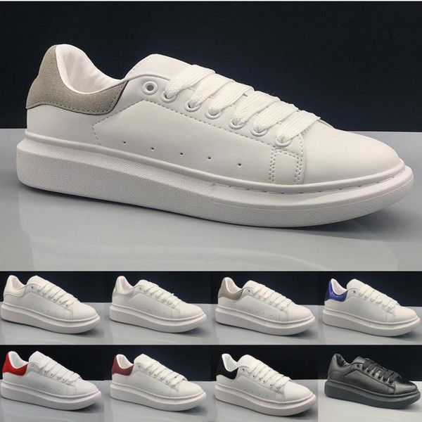 

2020 designer casual shoes white black gold red men women leather shoe fashion classical platform party trainer sports sneakers