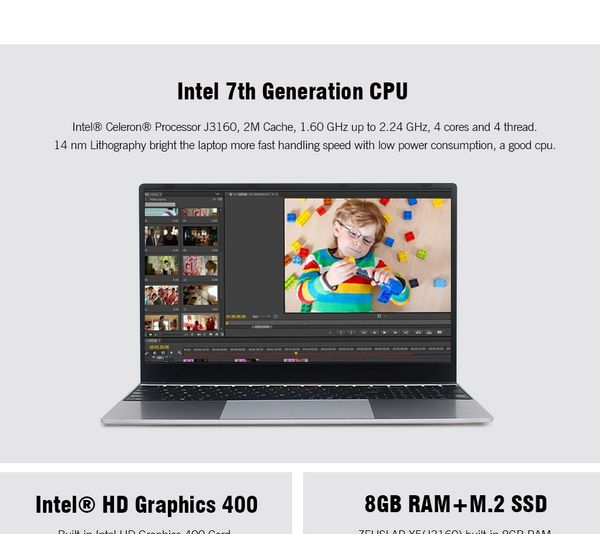 

New 15 6inch 8gb ram up to 1tb d 1920 1080p fhd creen window 10 y tem fa t boot netbook lapnotebook computer