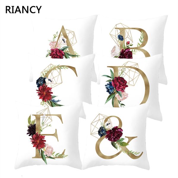 

подушка letters розовой цветочная декоративные подушки наволочка полиэстер подушка обложка подушка диван украшение pillowcover 40836