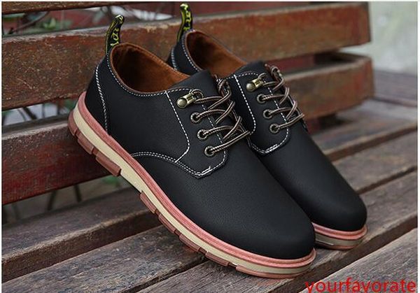 

2020 men casual shoes khaki black blue brown designer business shoes comfortable outdoor flats men sport shoes 40-45