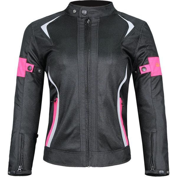

women motorcycle jacket breathable mesh touring motorbike riding waterproof racing clothing for summer
