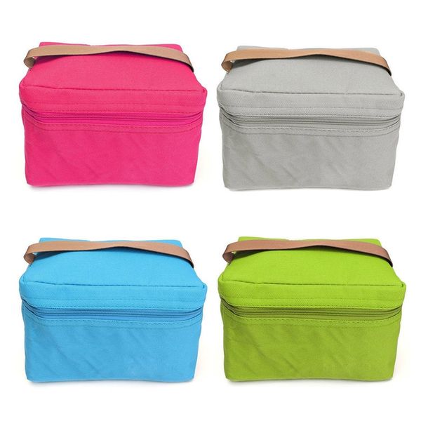 

new thermal cooler insulated lunch box storage picnic bag tote portable travel pouch bs88, Blue;pink