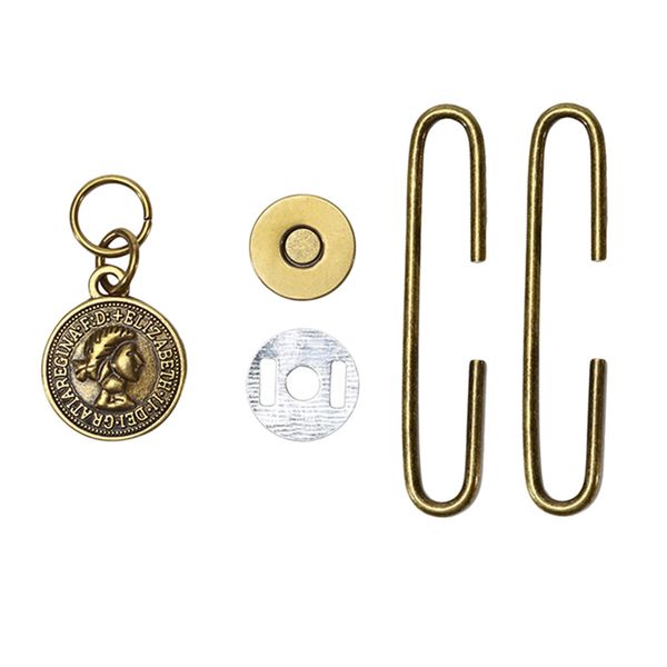 

purse frame diy clasp bag closure frame megnetic button for small purse, Black