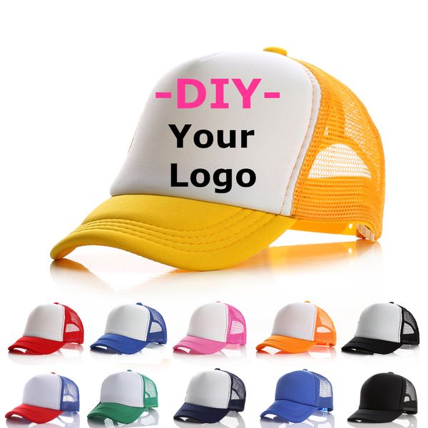 

fashion summer baseball cap women men custom logo baseball cap trucker hat 100% polyester hats blank mesh cap men women gorras, Blue;gray
