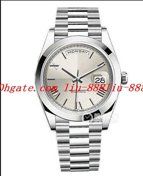 

luxury watches ew v2 version eta 2836 movement 41mm silver roman dial setstainless steel date new strap men watch, Slivery;brown