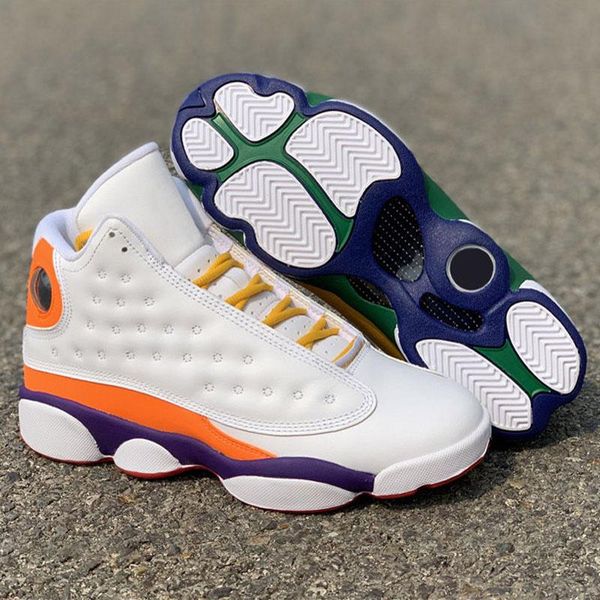 

13s mens women retro basketball shoes 13 gs playground island green black cat bred court purple hyper royal men sports sneakers
