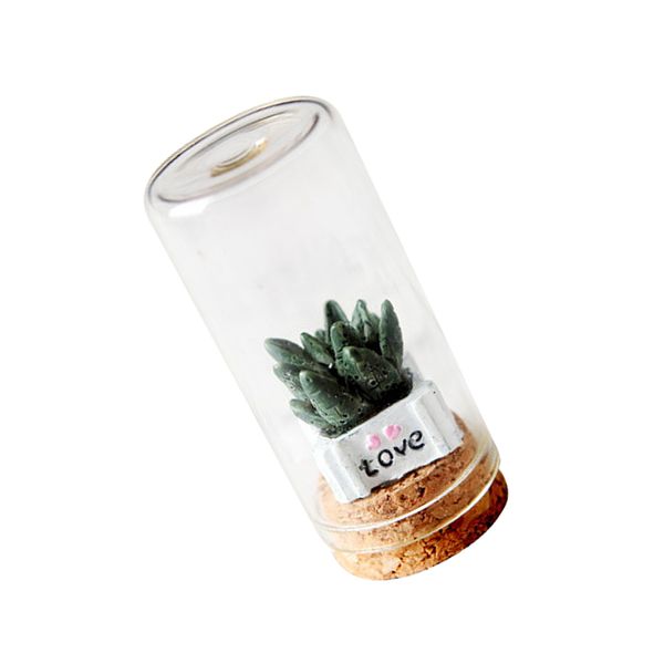 

creative multi type garden home miniature statue with glass terrarium