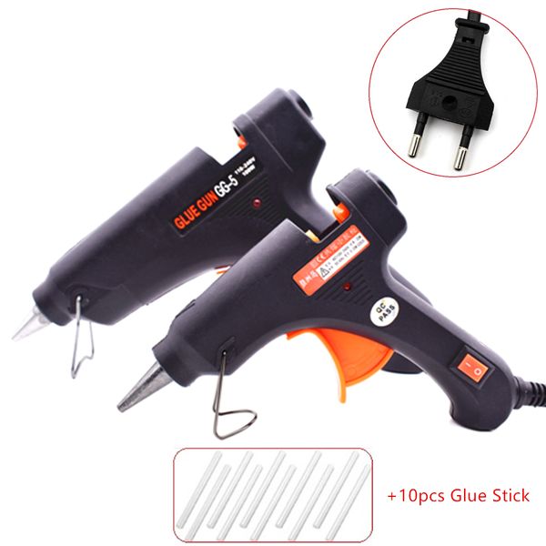

high temp melt glue gun adjustable temperature eu plug 20w 30w 60w 80w 100w 150w graft repair heat gun pneumatic diy tools