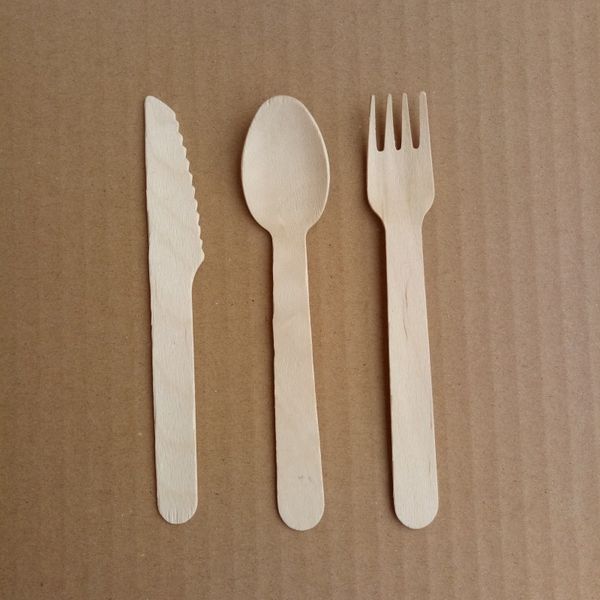 

партия деревянные вилки ложки резцы набор торт фрукты одноразовая посуда