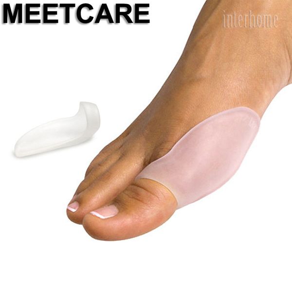 Toe joanetes Big Silicone Gel Pad Pés Cuidados Thumb Deformação Órteses alta saltos de sapatos palmilhas Facilidade de hálux valgo dor da artrite