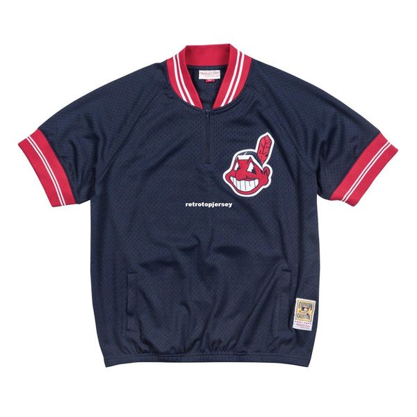 

jim thome cleveland #25 mitchell & ness retro 1995 bp jersey, Black;blue