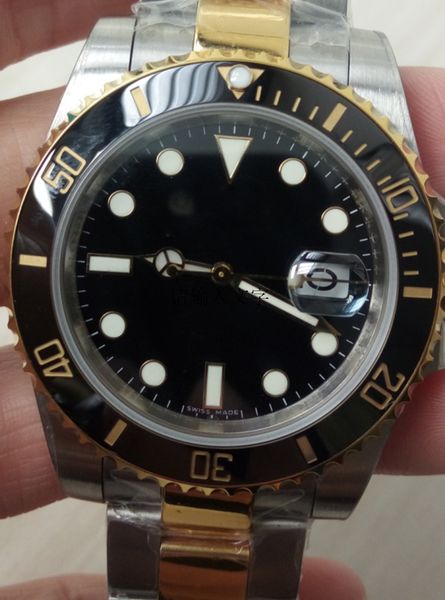 

2021 v7 version automatic mechanical asia two tones 2813 movement watch sapphire d-blue men watches, Slivery;brown