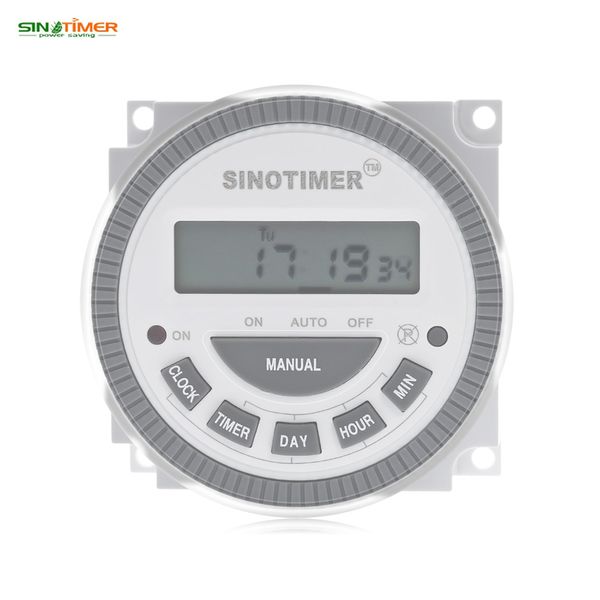 SINOTIMER 110V 16A LCD Digitale Multiuso 7 Giorni Controllo Programmabile Timer Interruttore