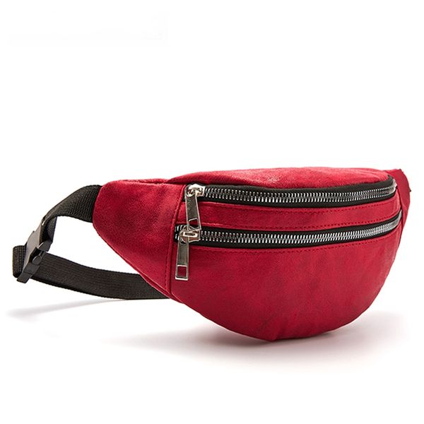 

swdf fanny pack waist bags travel belt chest phone waist packs fashion women bum bag double zipper large capacity heuptas
