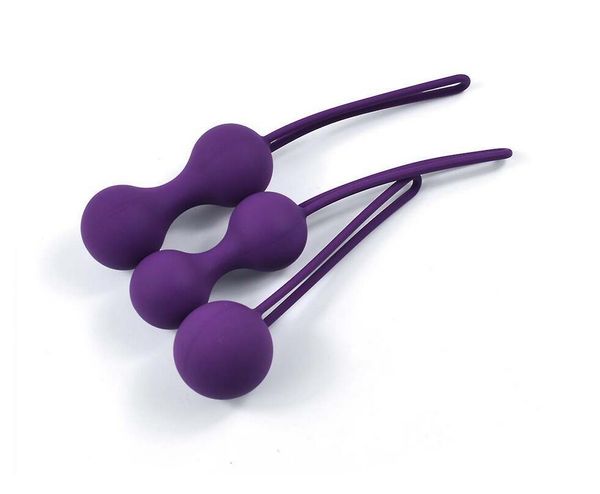 Adult sex toys 3 pcs / set 100% de silicone vibradores kegel bola vaginal bola, fêmea pós-parto recuperação encolher a bola y19061103