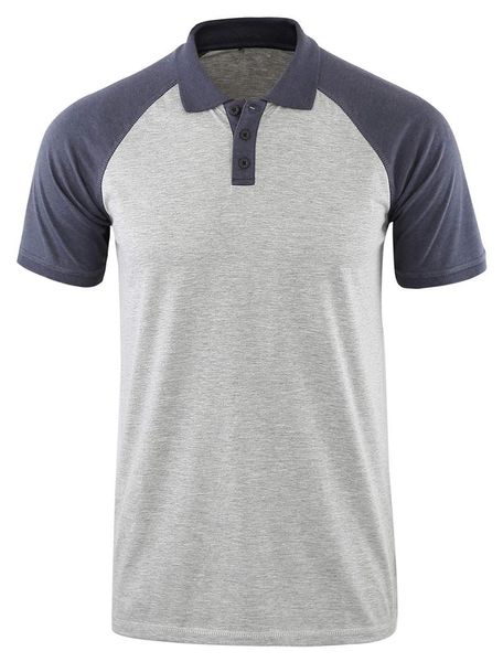 

casual designer lapel mens polos short sleeve regular contrast color patchwork mens male fashion tees, White;black