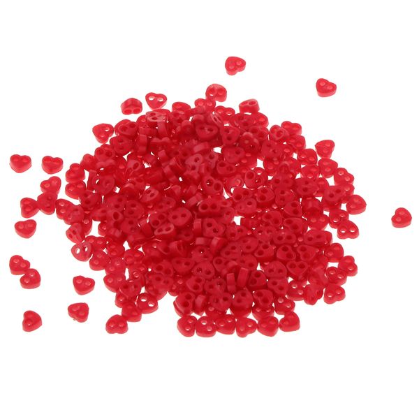 

300pcs сердце формы мини кнопки bjd куклы одежда аксессуары 4мм