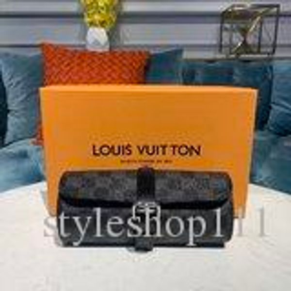 

2020ss hot sell ftbi m47530 3 watch case мужчины натуральная кожа длинный кошелек цепочка кошельки компактный кошелек клатчи вечерние держат