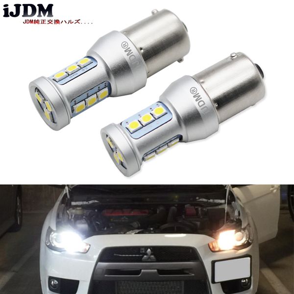 

ijdm canbus error xenon white 21-smd 1156 led bulbs for 2008-2014 mitsubishi lancer or evolution x daytime running lights