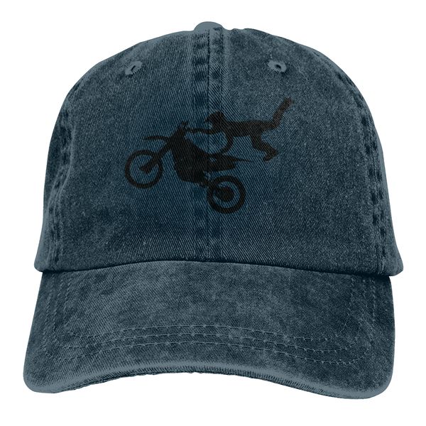 

vintage adjustable trucker cap for motocross bike, Blue;gray
