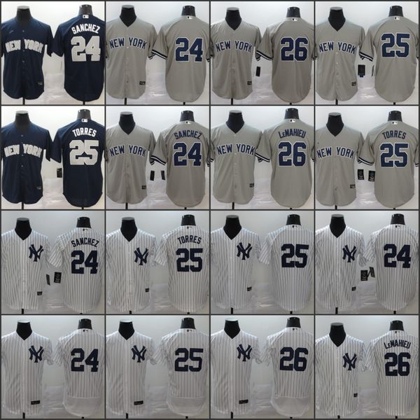 

new 2020 york jersey gary sanchez gleyber dj lemahieu jersey, Blue;black