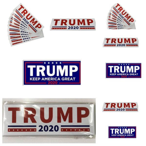 

10pcs/lot 2020 us presidential election donald trump campaign stickers car bumper trump stickers exterior accessories bumper stickert2i5033
