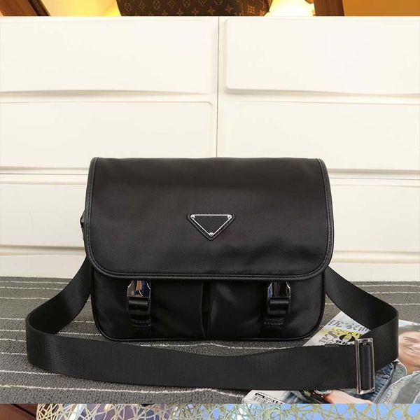 

designer bags canvas material messenger bag parad shoulder cross body men single shoulder purses fashion bag
