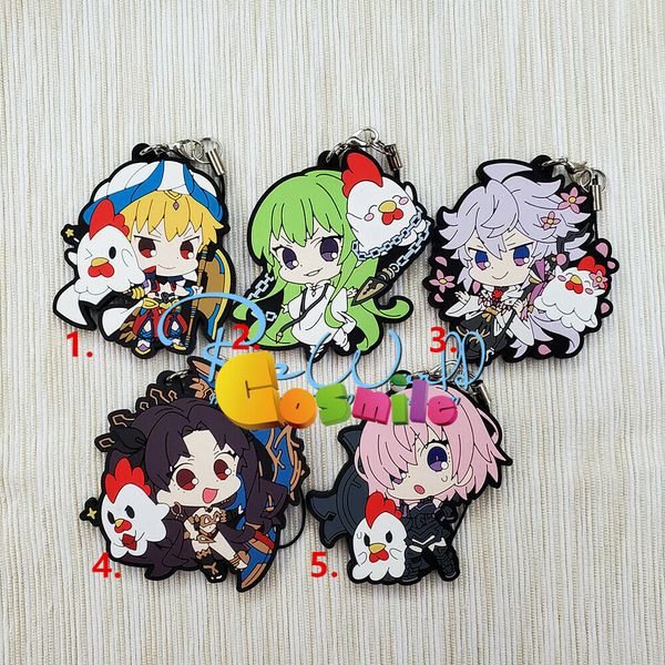 

fgo судьба / великий заказ гильгамеш сабля энкиду мерлин резиновые брелок брелок кошелек телефон мобильный пояс творческий подарок мода, Silver