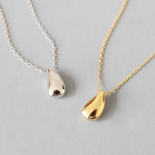 

dainty kolye vintage party water drop necklaces pendants 925 sterling silver women collier femme 2020 female accesories jewelry