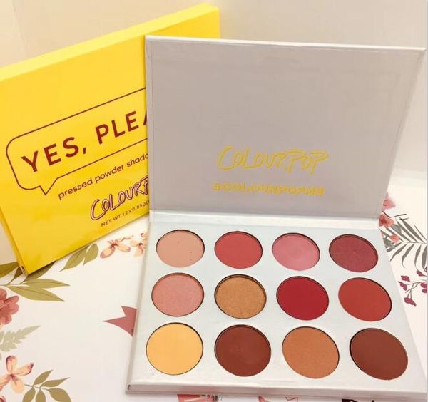 

АКЦИЯ Colourpop Да, пожалуйста, тени для век 12 цветов Pallete Shimmer Матовый Тени для век Pro Eye